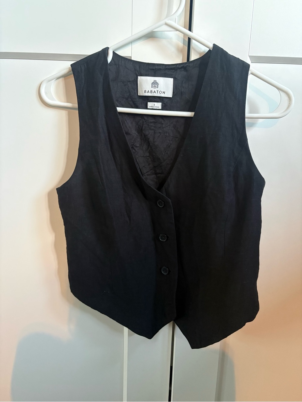 Babaton Deniro linen Vest
